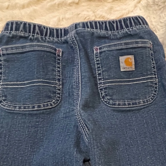 Carhartt Baby Blue Jeans Denim Pull On Pants SIze 24 Months Soft Comfy Boy/Girl - Picture 3 of 4